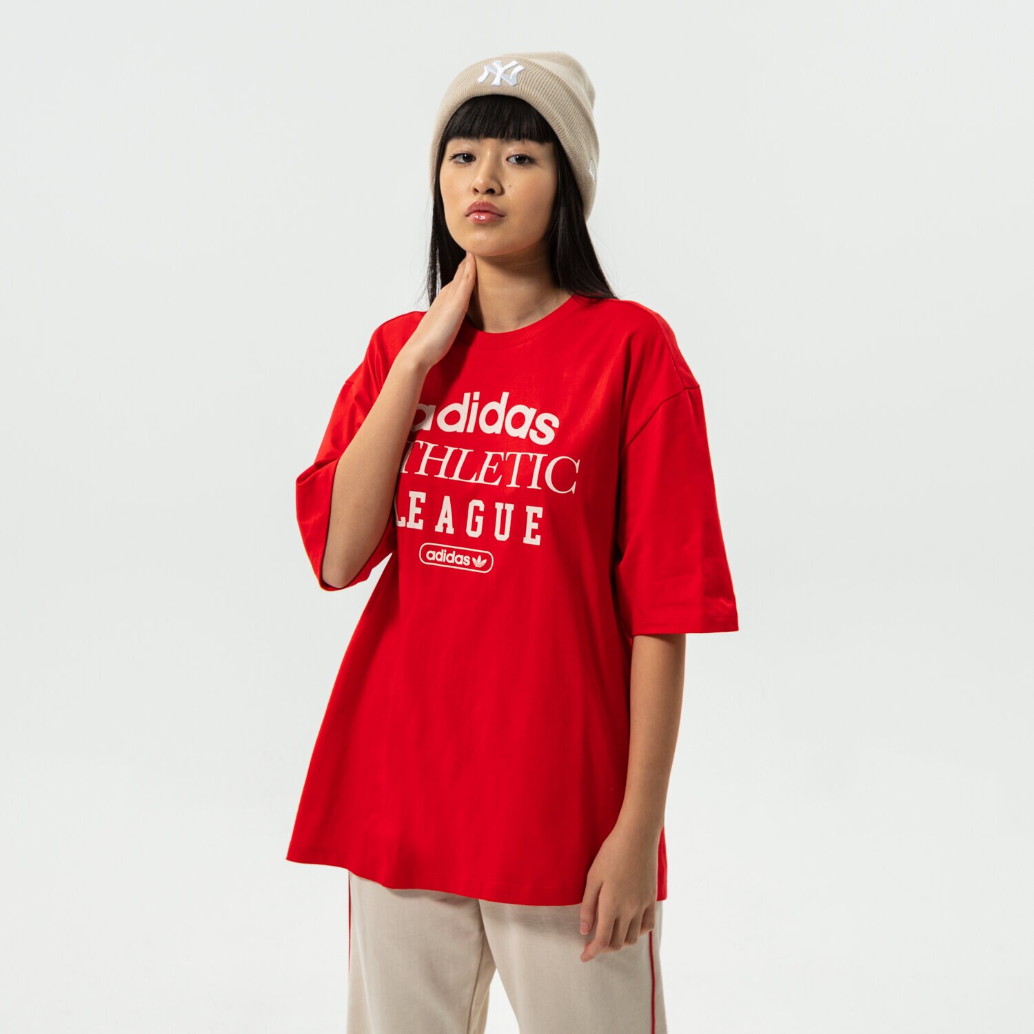 Damen T-Shirt ADIDAS T-SHIRT TEE HL0037 Rot