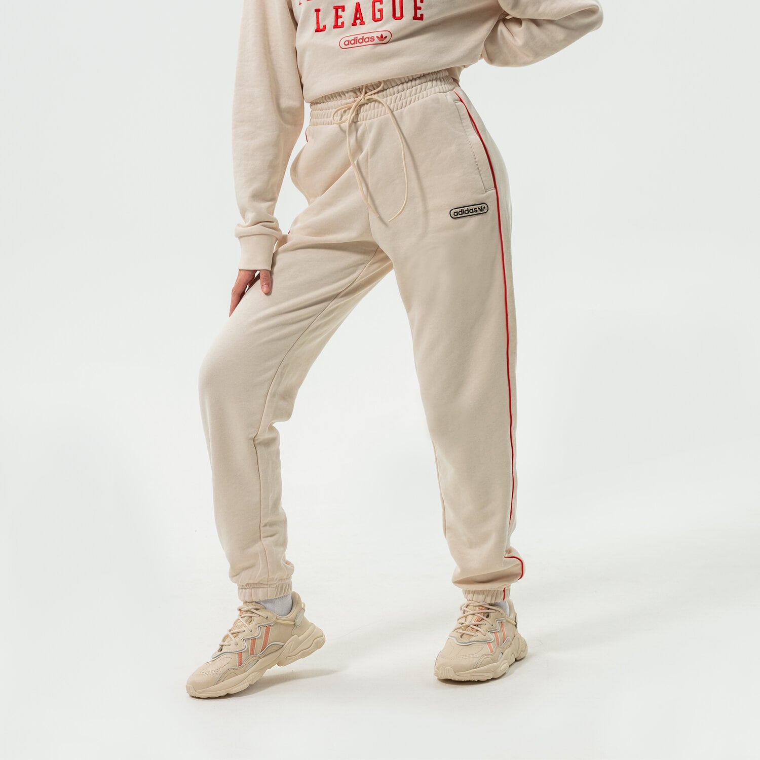 Damen Hosen ADIDAS HOSE SWEAT PANTS HL0030 Beige