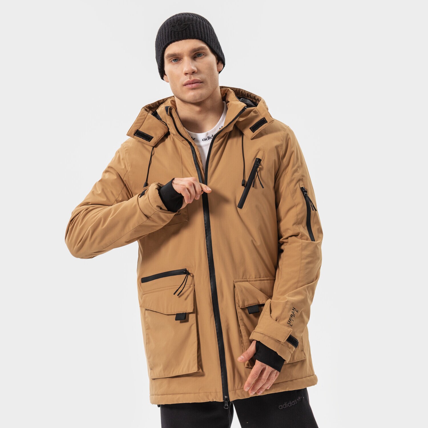 Herren Winterjacke CONFRONT JACKE WINTER TECH CITY JACKET BEIGE CF321KUM19001 Beige