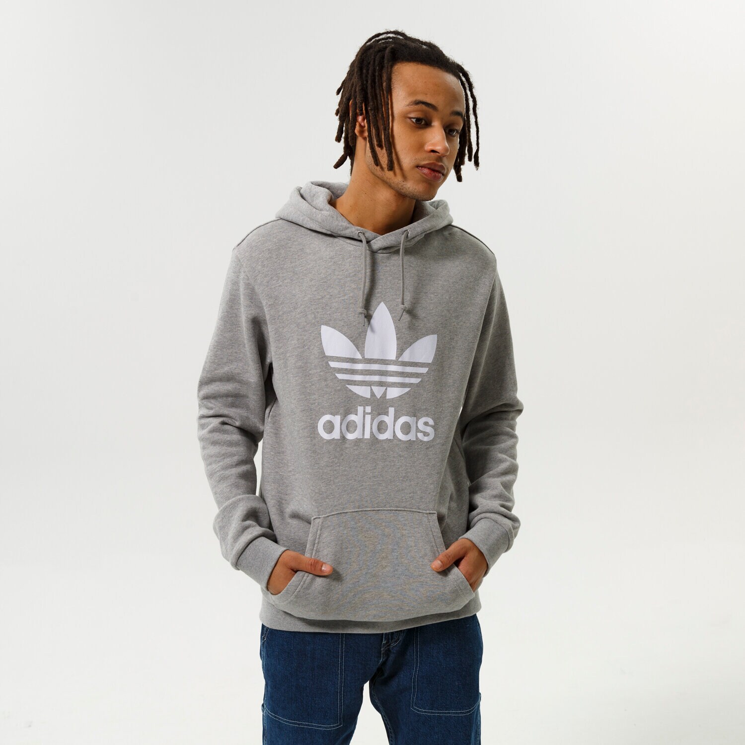 Herren ADIDAS HOODIE TREFOIL HOODY H06669 Grau