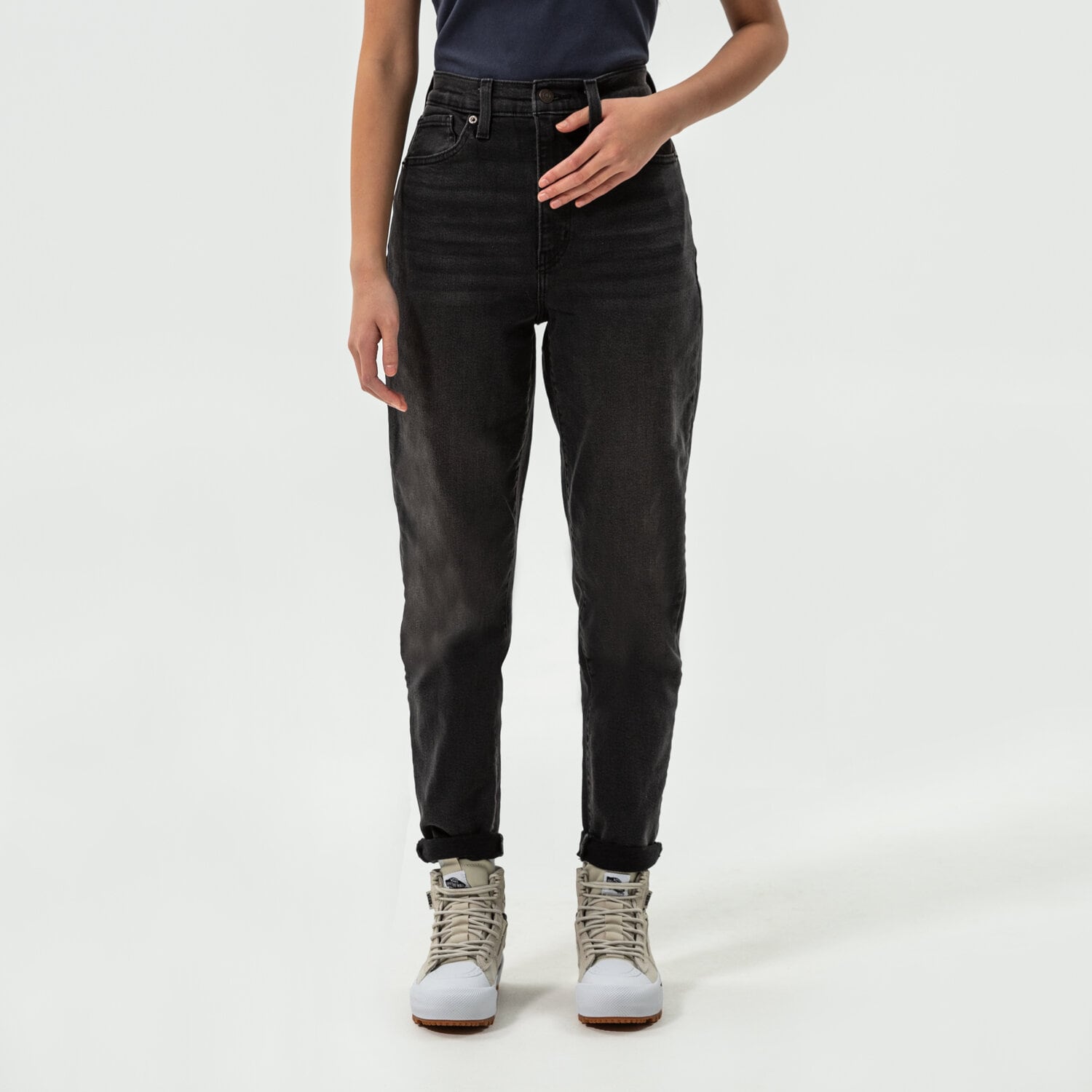 Damen Hosen LEVI'S HOSE HIGH WAISTED MOM JEAN 26986-0015 Schwarz