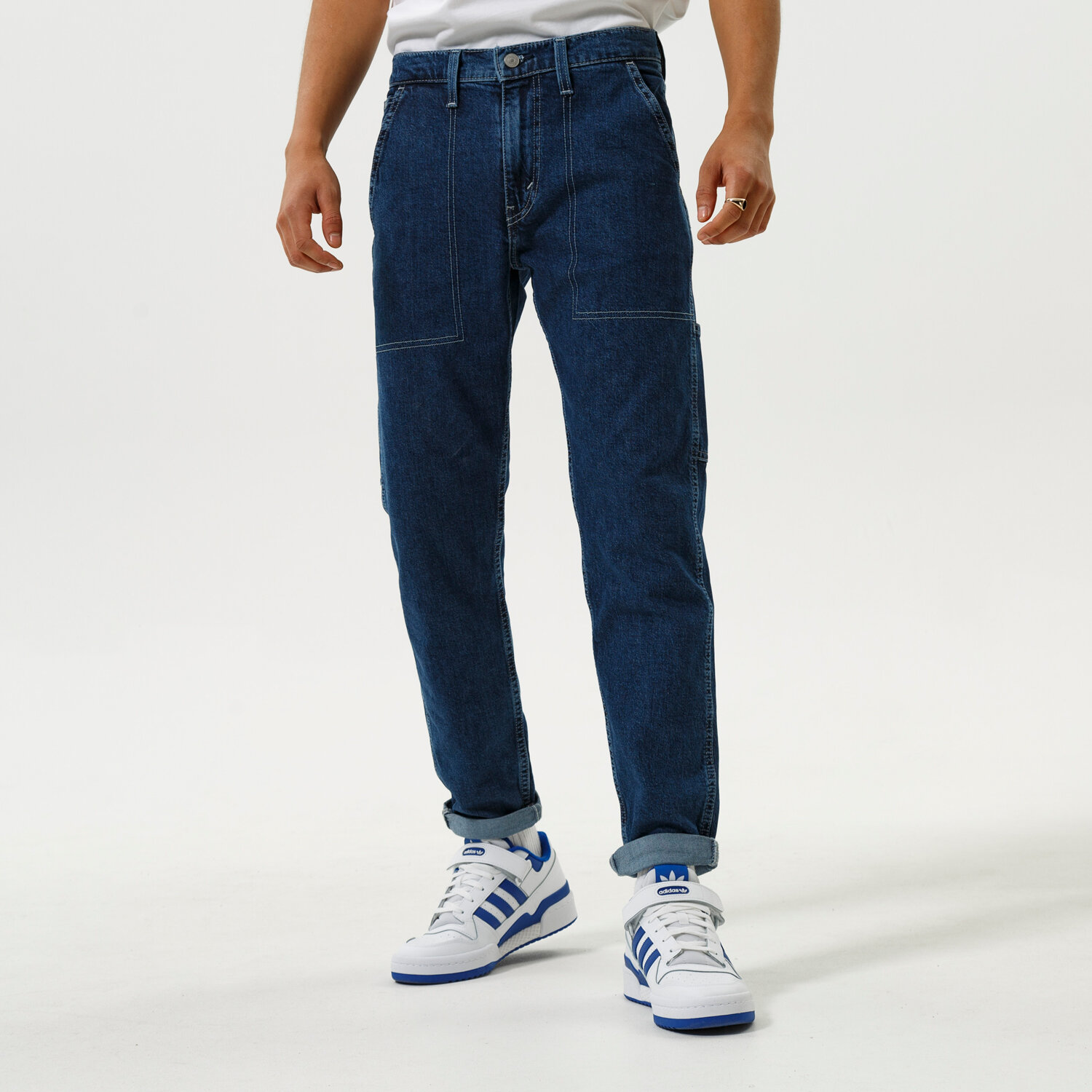 Herren Hosen LEVI'S HOSE 502 HI BALL UTILITY A2051-0002 Dunkelblau
