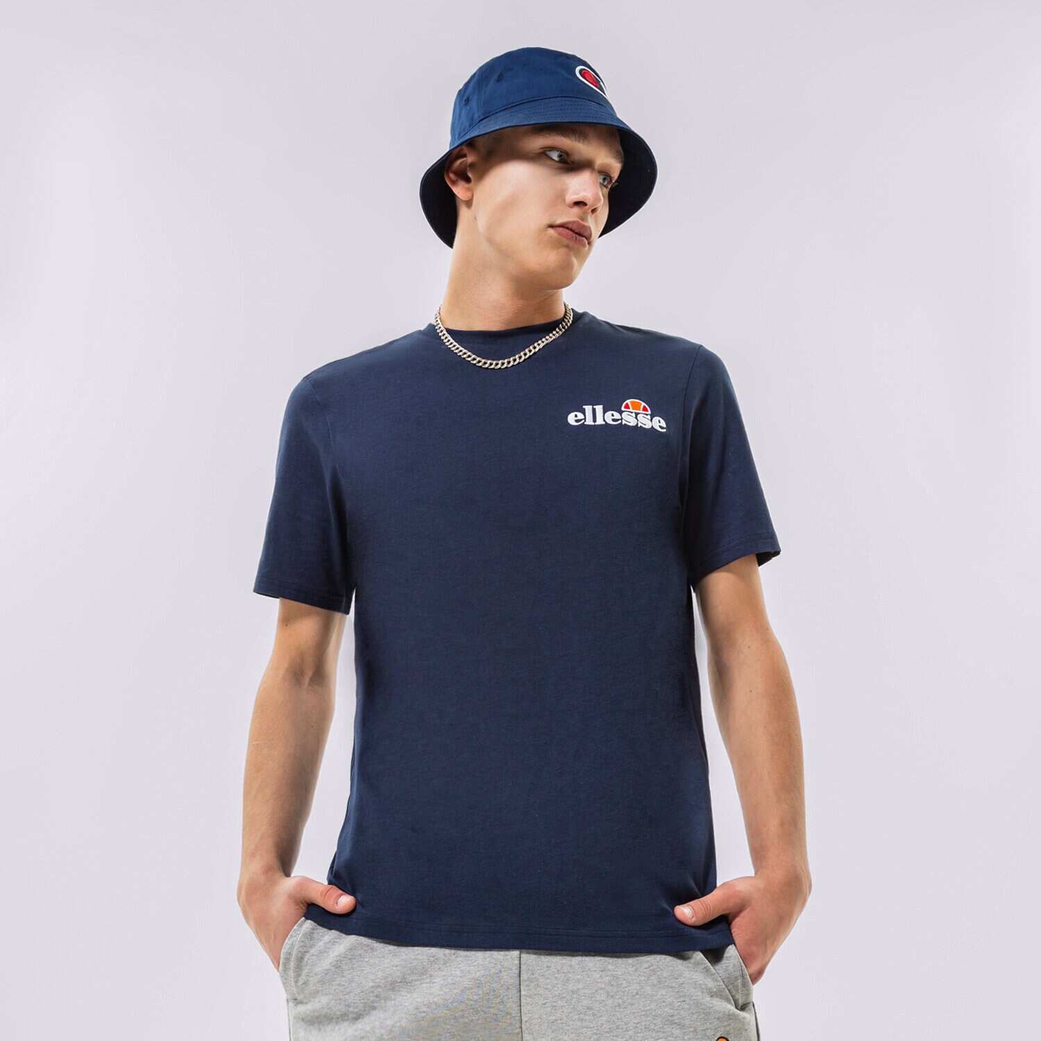 Herren T-Shirt ELLESSE T-SHIRT VOODOO NAVY SHB06835429 Dunkelblau