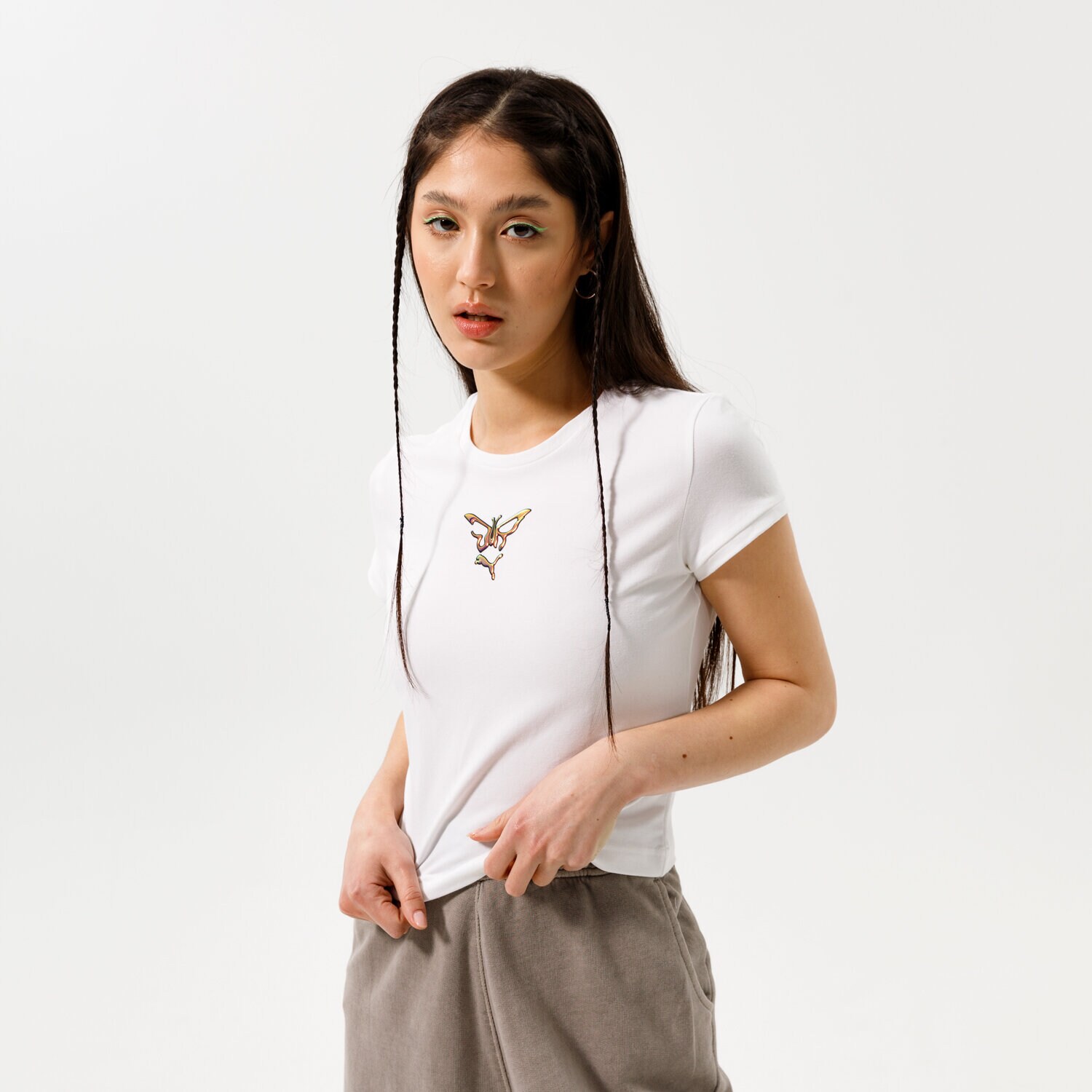 Damen T-Shirt PUMA T-SHIRT PUMA X DUA LIPA SLIM TEE 534737 02 Weiß
