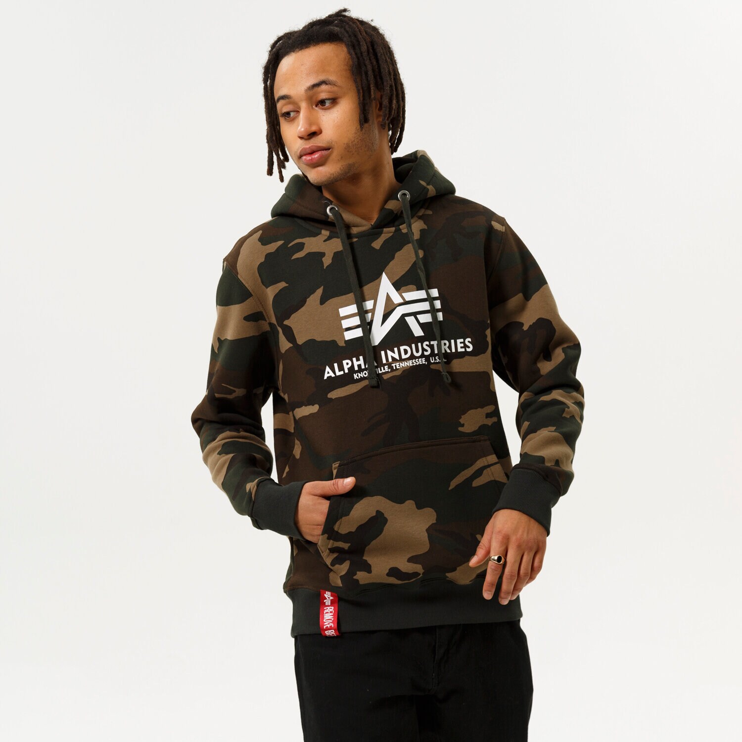 Herren ALPHA INDUSTRIES HOODIE BASIC HOODY CAMO 178312C-408 Multicolor