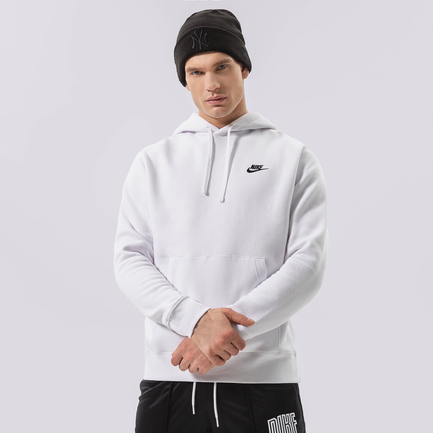 Herren NIKE HOODIE SPORTSWEAR CLUB FLEECE BV2654-100 Weiß