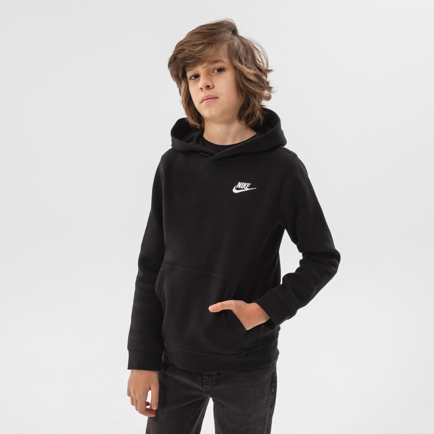 Kinder NIKE FRANCHISE OVERHEAD HOODIE JUNIOR BOY BV3757-011 Schwarz