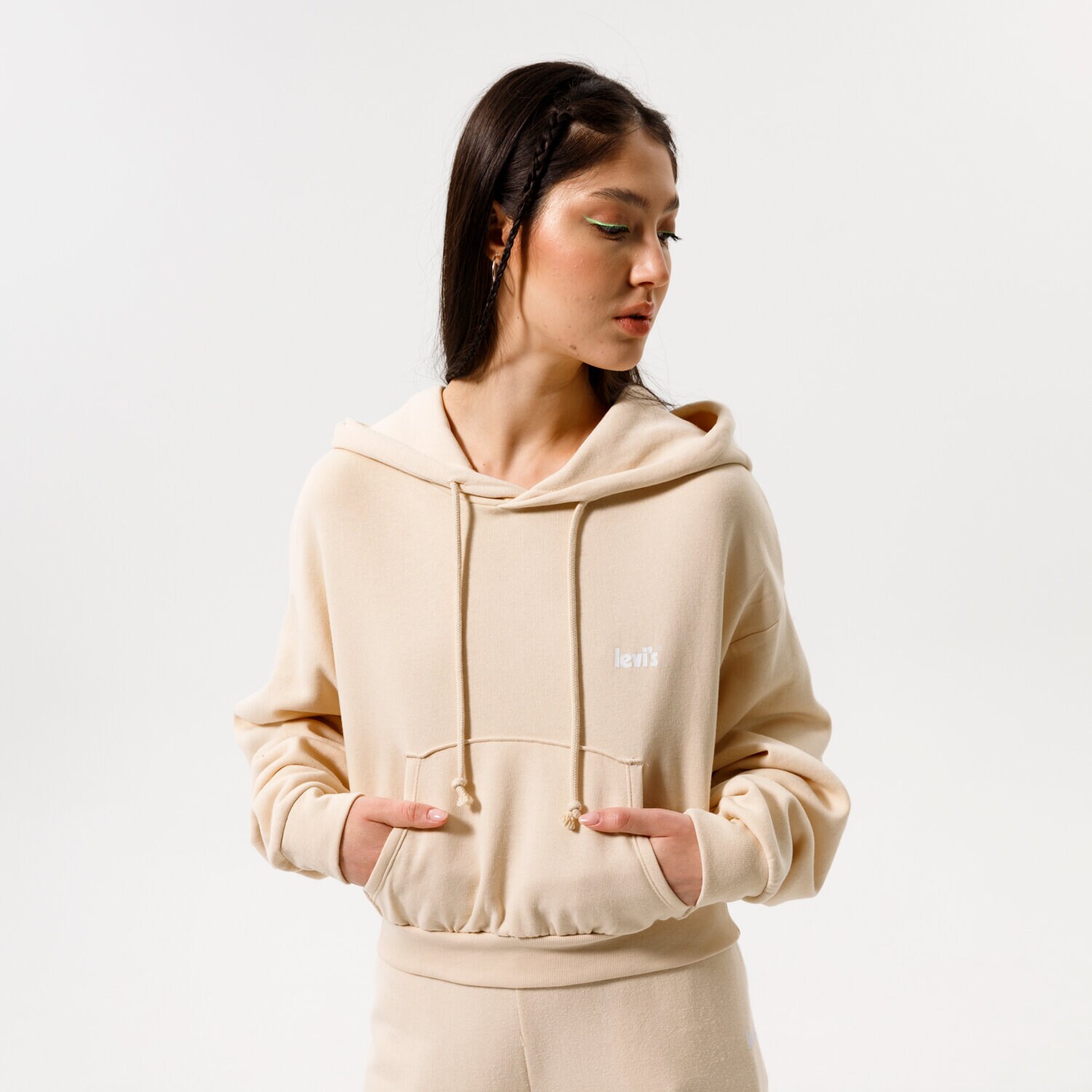 Damen LEVI'S HOODIE LAUNDRY DAY SWEATSHIRT A1782-0000 Beige