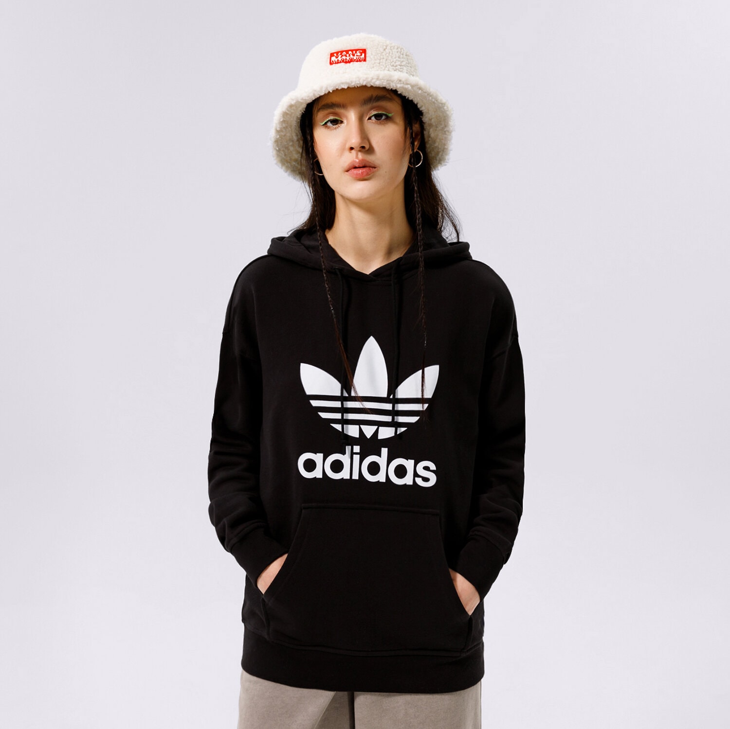 Damen ADIDAS HOODIE TRF HOODIE FM3307 Schwarz
