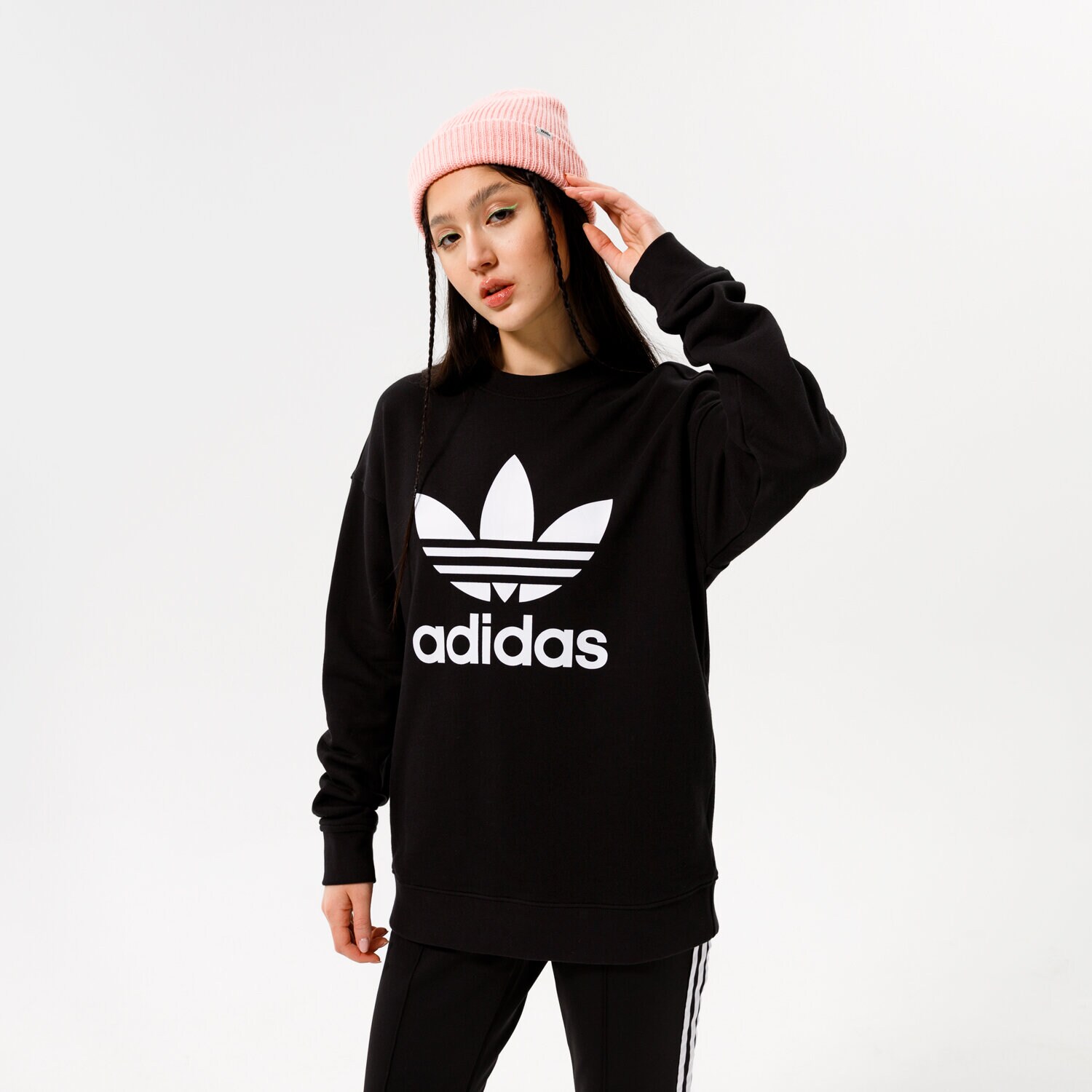 Damen ADIDAS SWEATSHIRT TRF CREW SWEAT FM3272 Schwarz