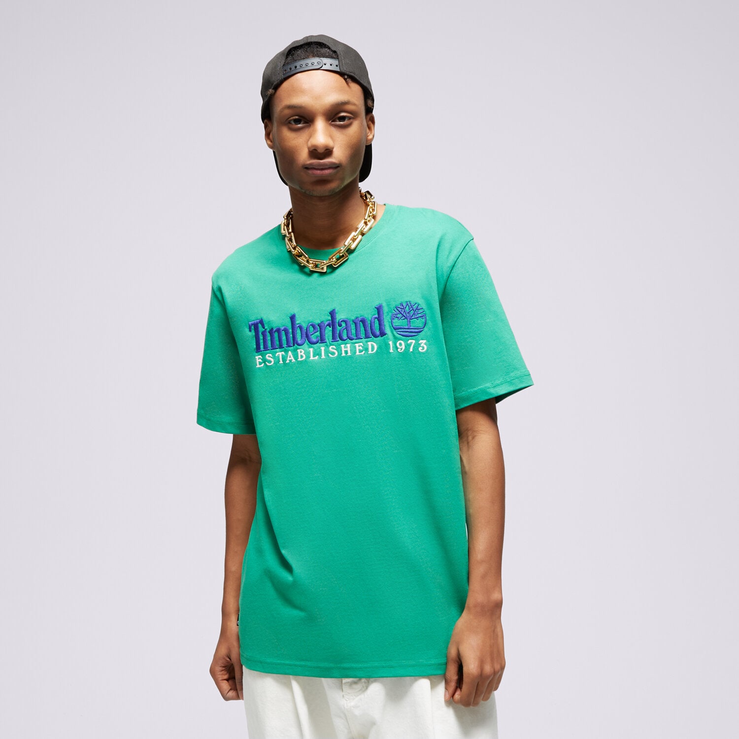 Herren T-Shirt TIMBERLAND T-SHIRT SS EST. 1973 CREW TEE REGULAR TB0A6SE1ED31 Grün