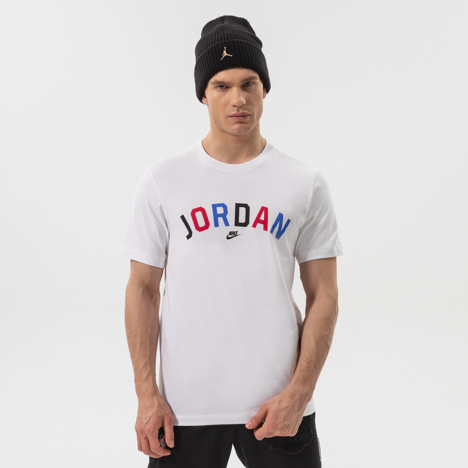 Herren T-Shirt JORDAN T-SHIRT M J SPRT DNA WDMK SS CREW DH8978-100 Weiß