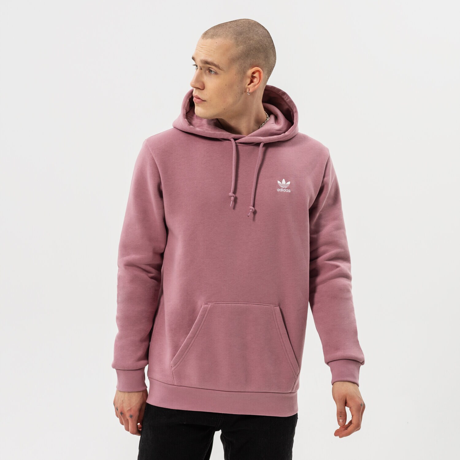 Herren ADIDAS HOODIE ESSENTIAL HOODY HE9416 Rosa