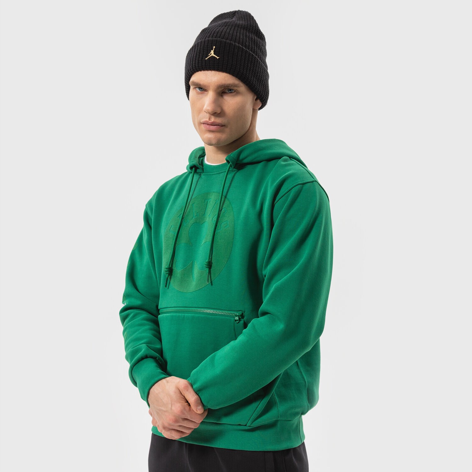 Herren NIKE HOODIE BOS M NK PO FLC CTS STMT NBA DB1518-312 Grün