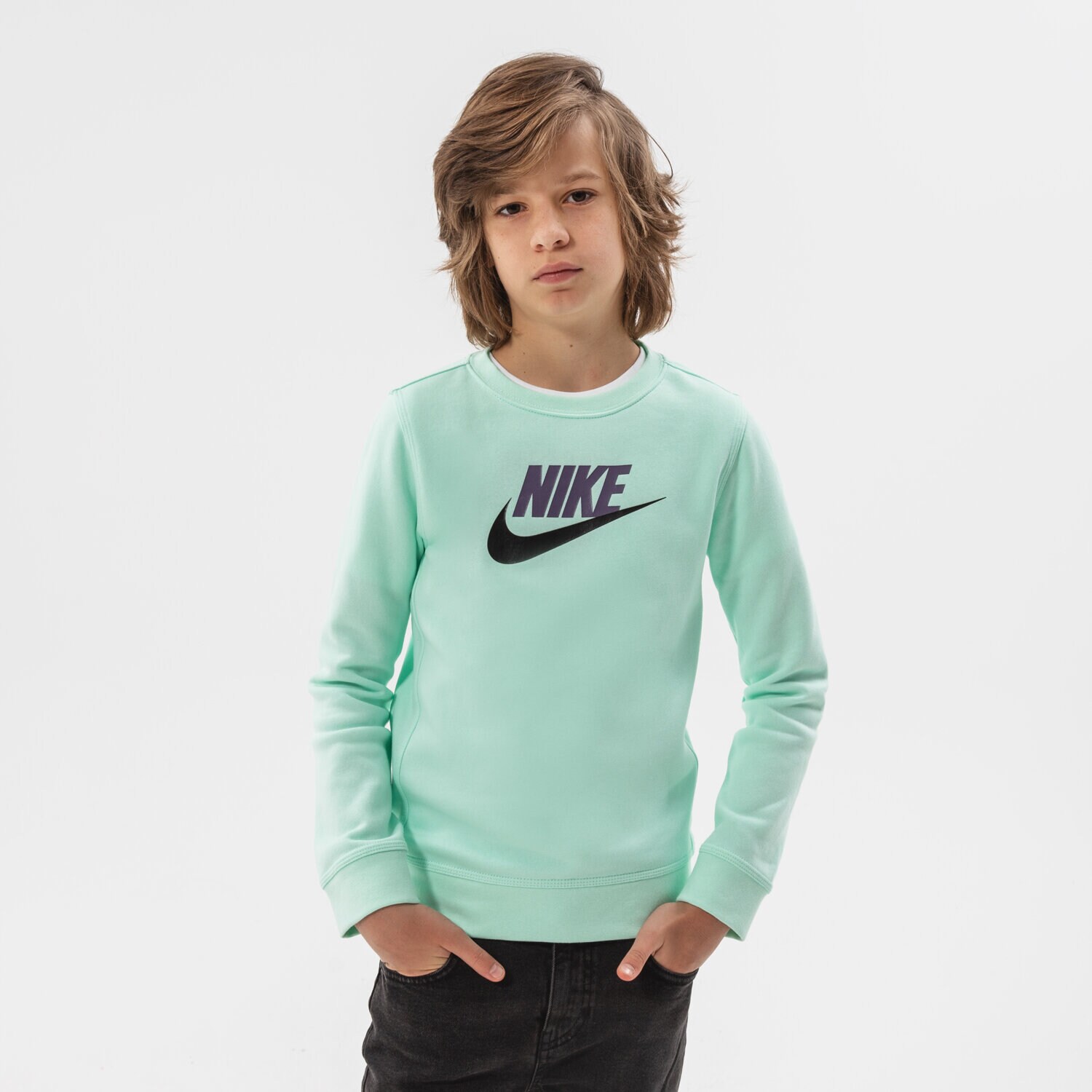 Kinder NIKE SWEATSHIRT NIKE SPORTSWEAR CLUB FLEECE BOY CV9297-379 Grün
