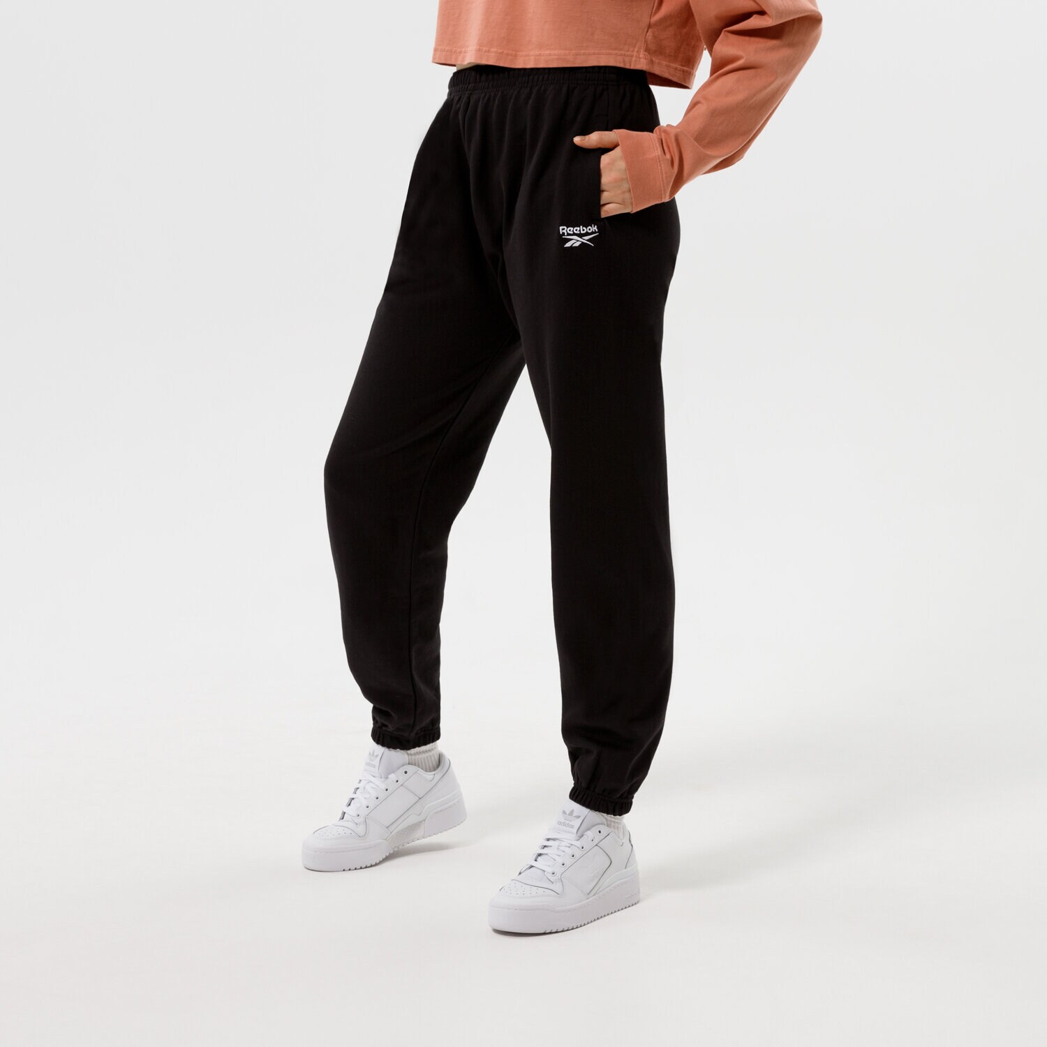 Damen Hosen REEBOK HOSE CL PF SM LOGO FT PANT GS1742 Schwarz