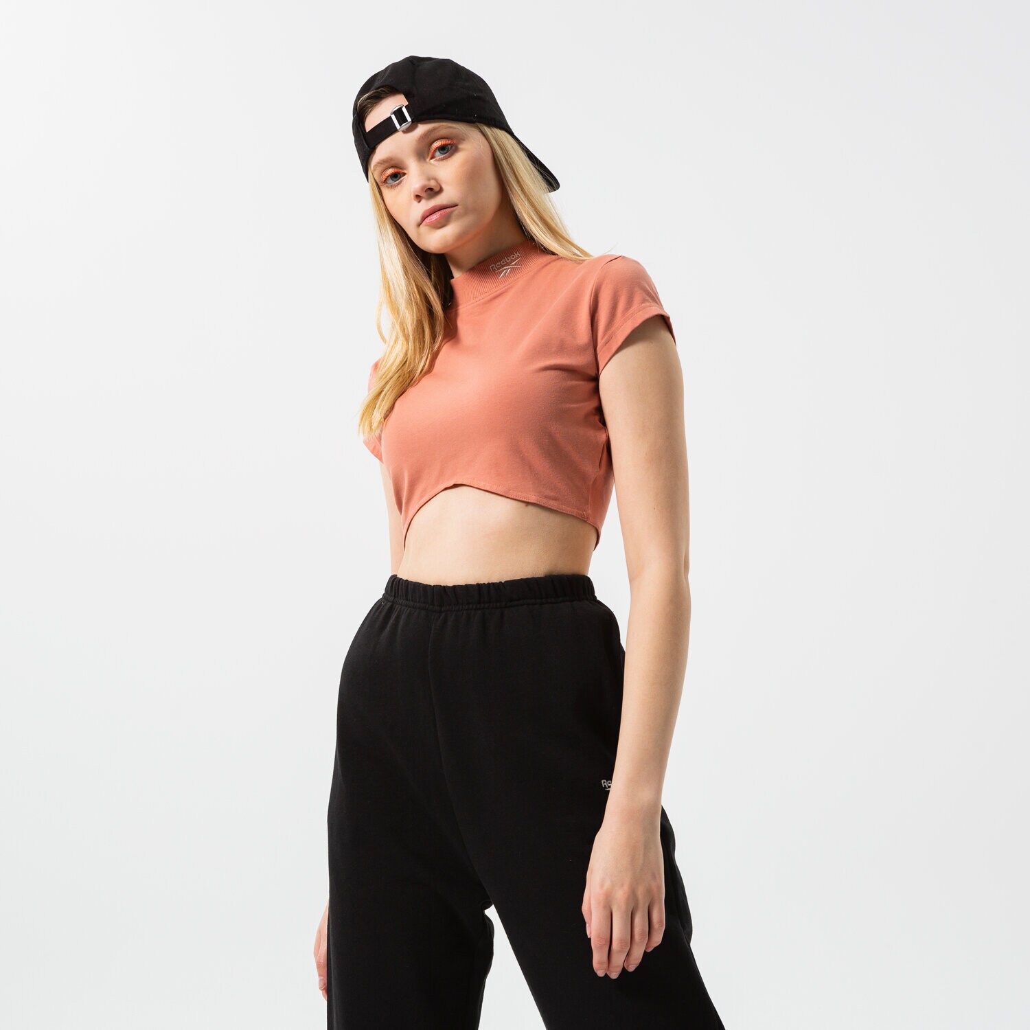 Damen T-Shirt REEBOK T-SHIRT CL WDE TIGHT SS TOP HB8653 Orange