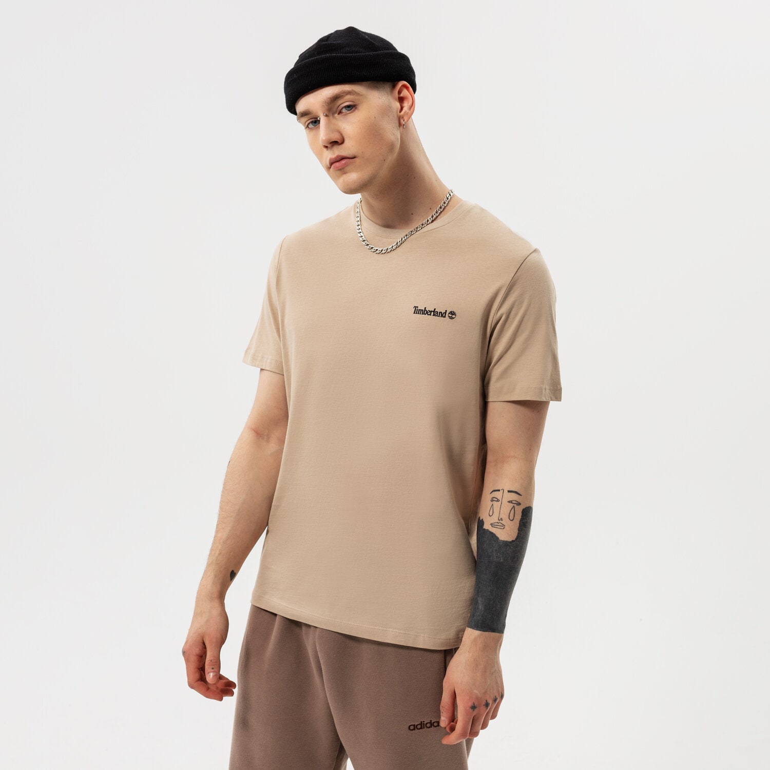 Herren T-Shirt TIMBERLAND T-SHIRT EPP - SMALL LOGO PRINT TEE TB0A5PGZ2691 Braun