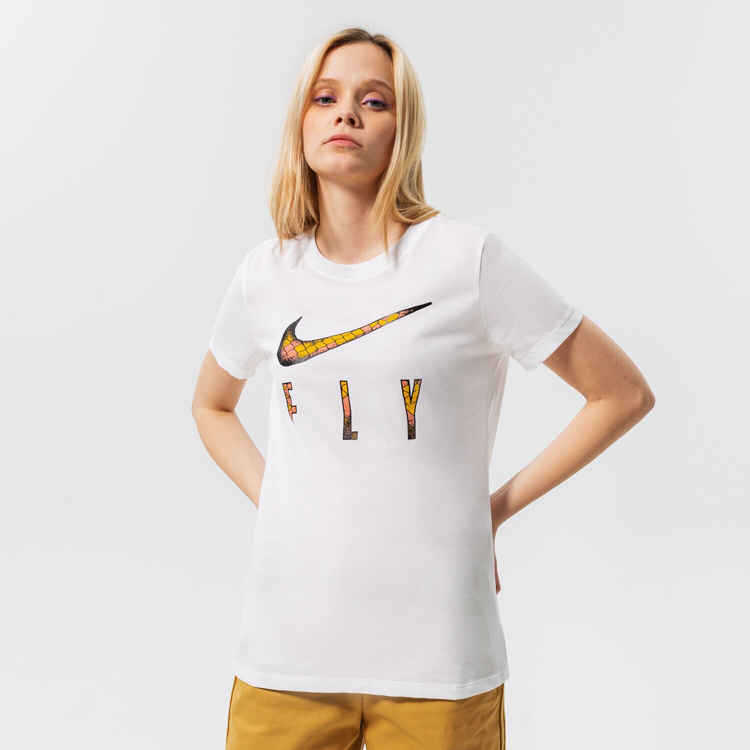Damen T-Shirt NIKE T-SHIRT W NK DF SWSH FLY SSNL SS TEE NBB DN3048-100 Weiß