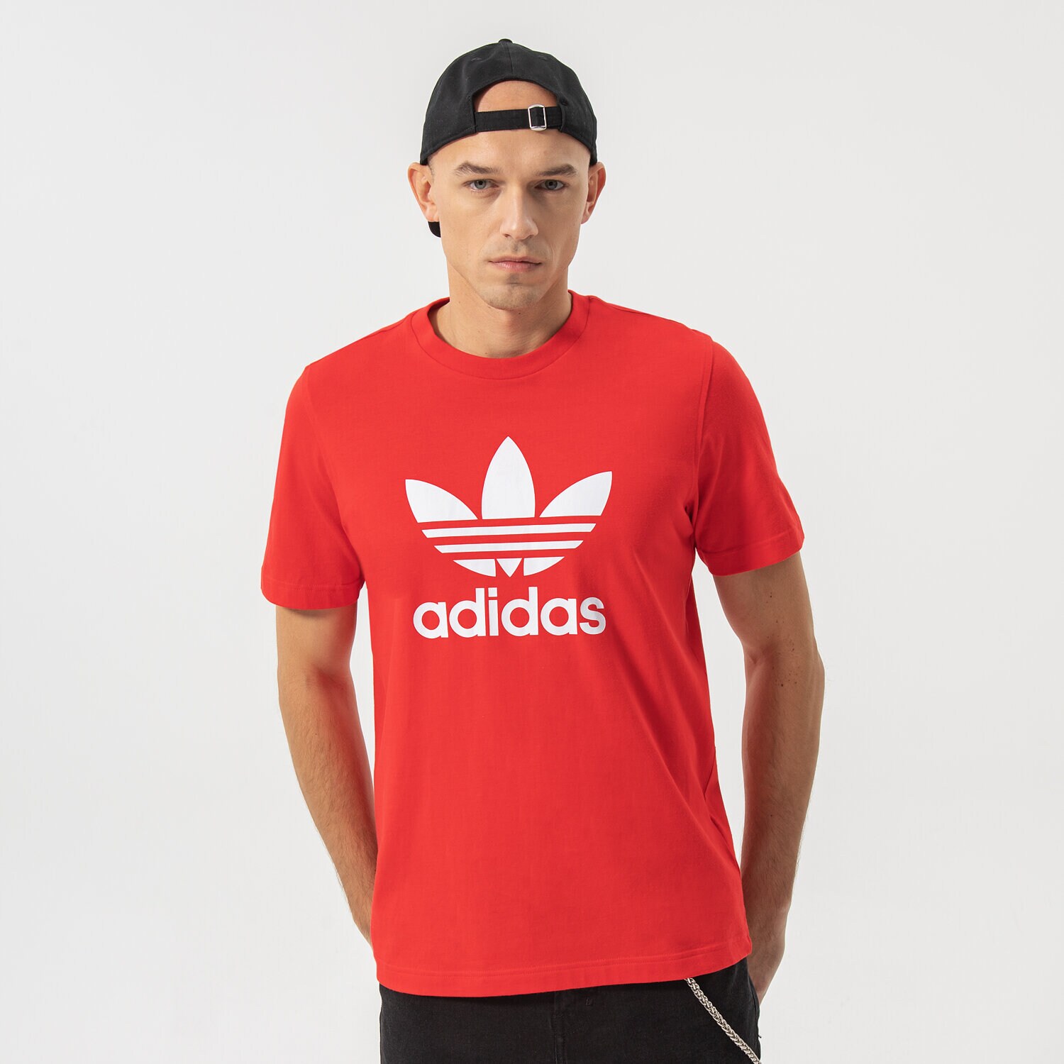 Herren T-Shirt ADIDAS T-SHIRT TREFOIL T-SHIRT HE9511 Rot