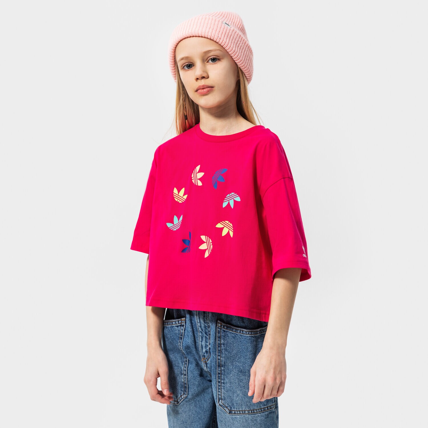 Kinder T-Shirt ADIDAS T-SHIRT CROPPED TEE GIRL HE4776 Rosa