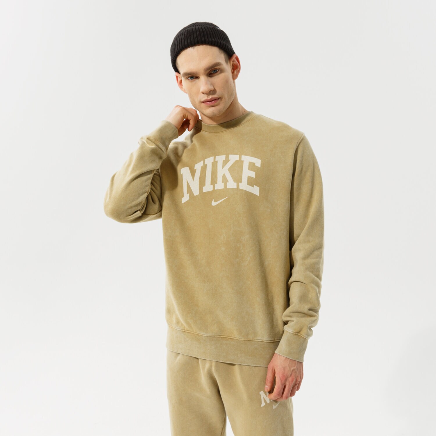 Herren NIKE SWEATSHIRT M NSW ARCH FLC CREW FT DC0722-297 Khaki