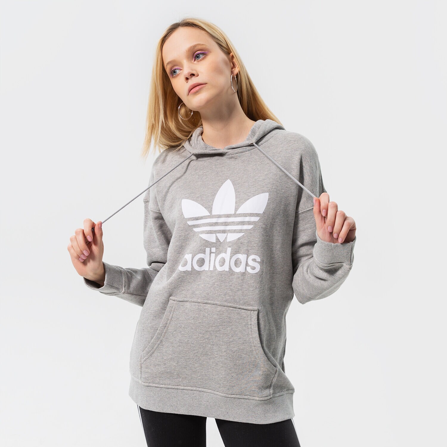 Damen ADIDAS HOODIE TRF HOODIE H33589 Grau