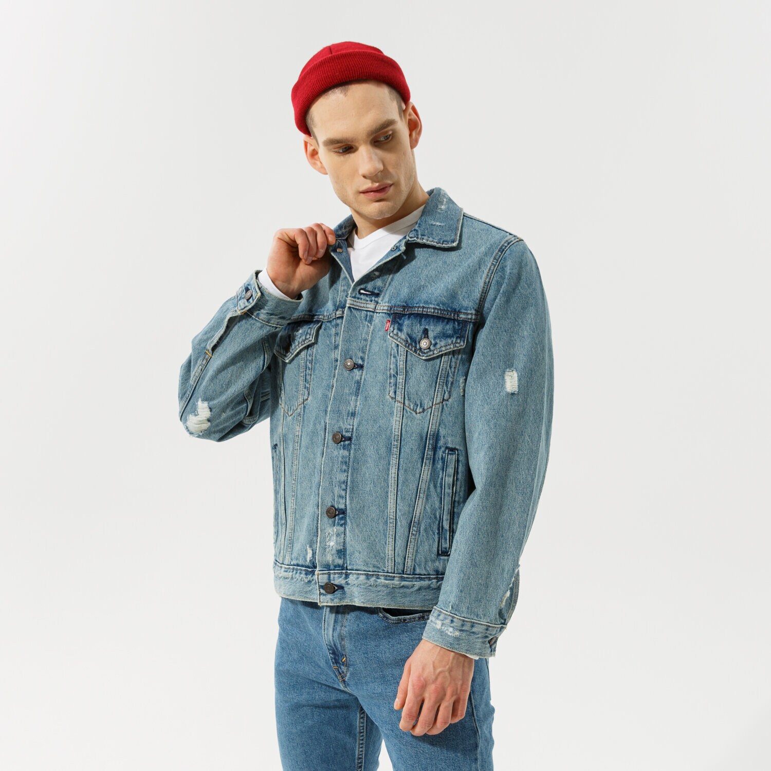 Herren Übergangsjacke LEVI'S JACKE VINTAGE FIT TRUCKER JKT 85248-0013 Blau