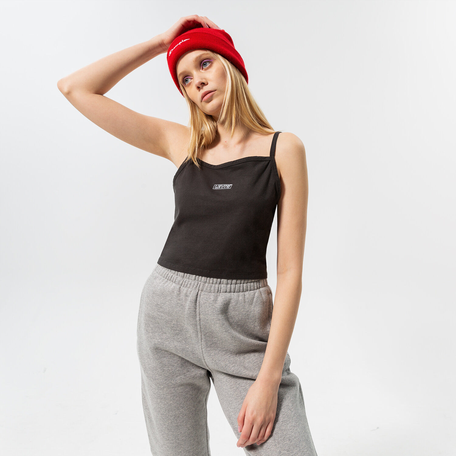 Damen T-Shirt LEVI'S TANK GRAPHIC 90S TANK 34408-0010 Schwarz