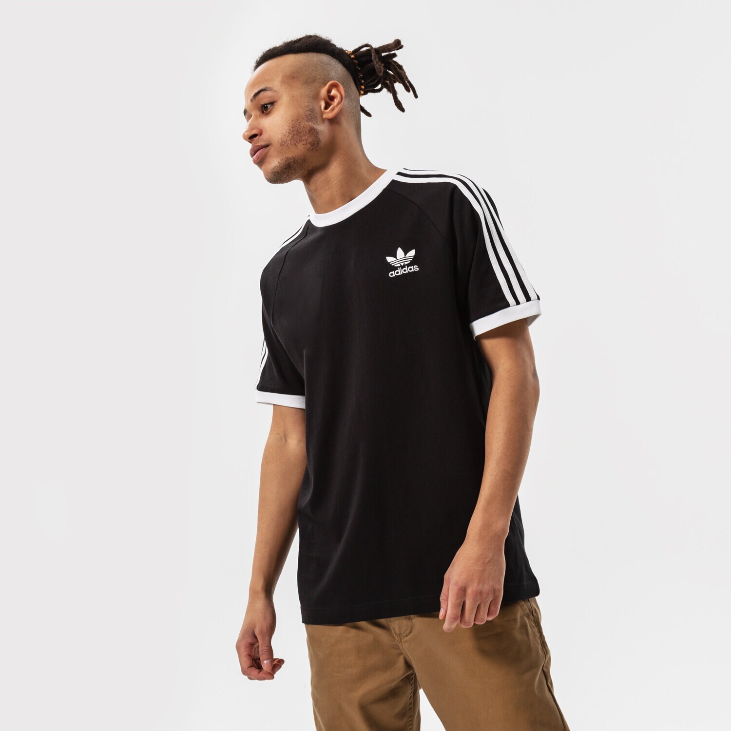 Herren T-Shirt ADIDAS T-SHIRT 3-STRIPES TEE GN3495 Schwarz