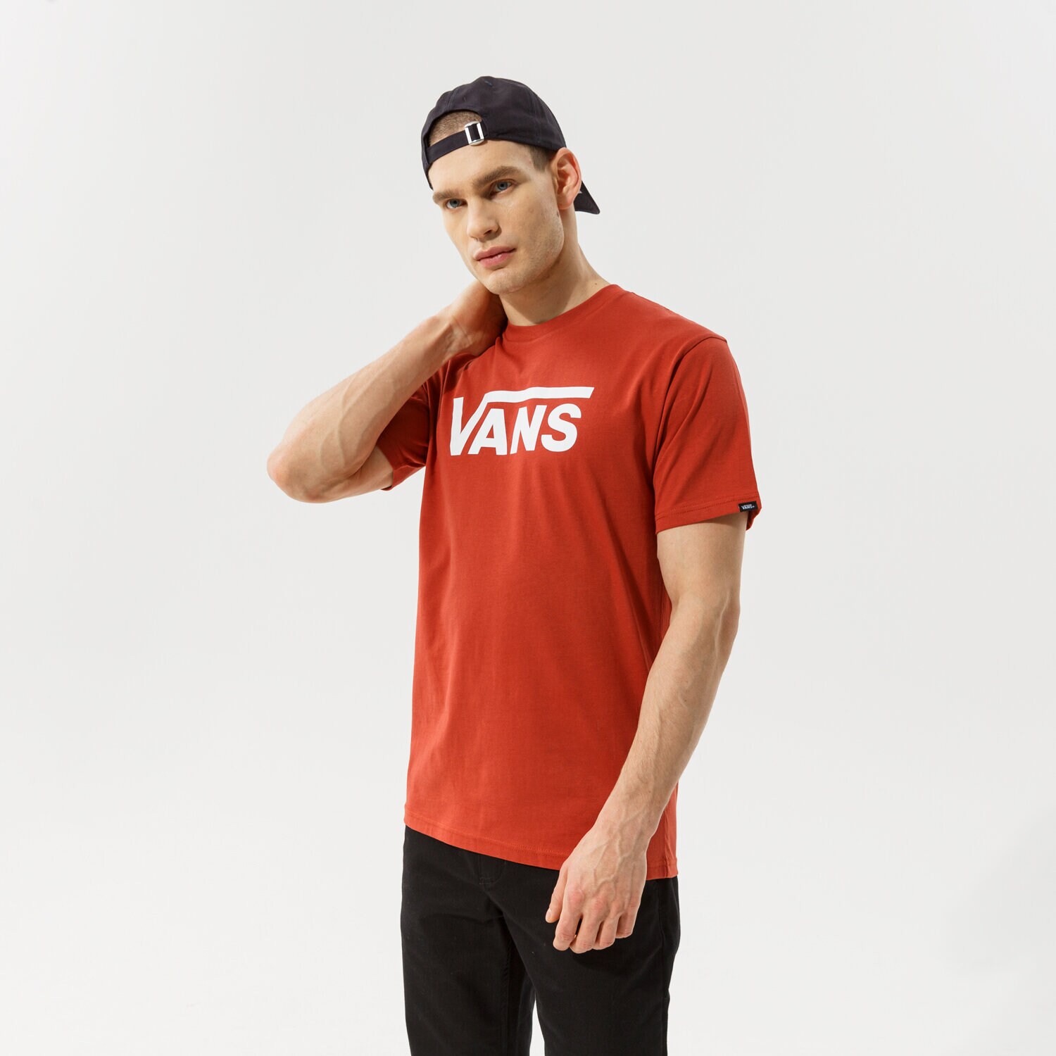 Herren T-Shirt VANS T-SHIRT MN VANS CLASSIC VN000GGGSQ61 Rot