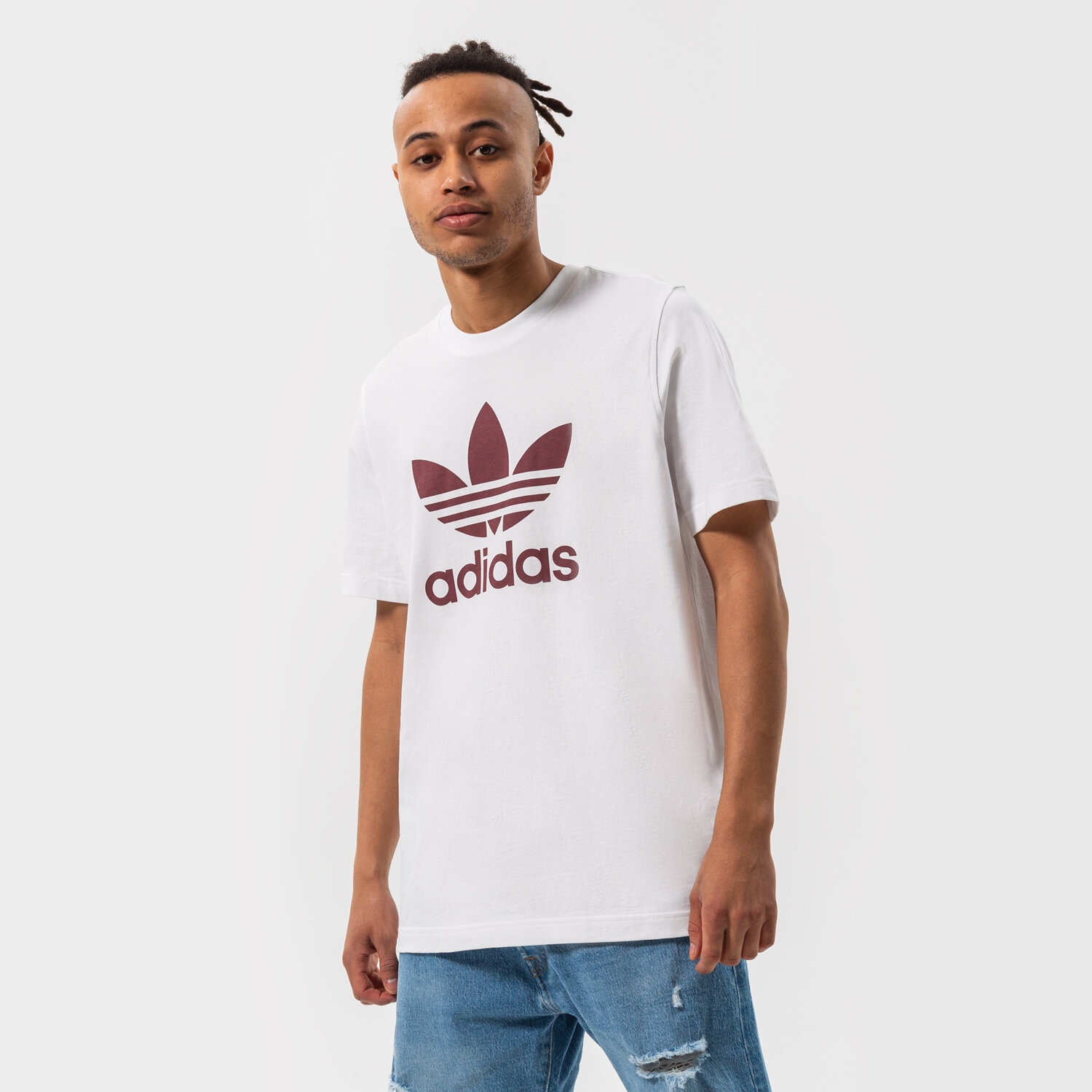 Herren T-Shirt ADIDAS T-SHIRT TREFOIL HE9514 Weiß