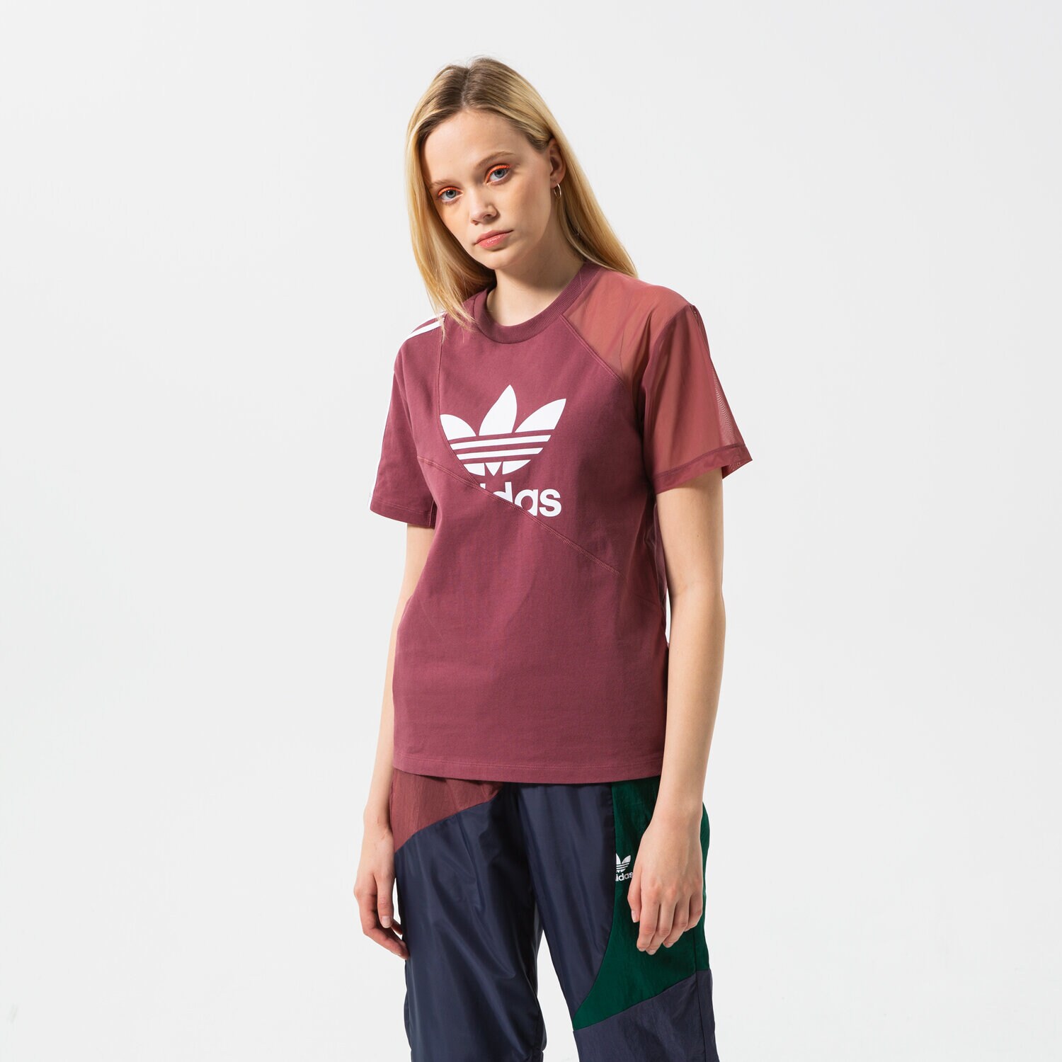 Damen T-Shirt ADIDAS T-SHIRT TEE HC7044 Dunkelrot