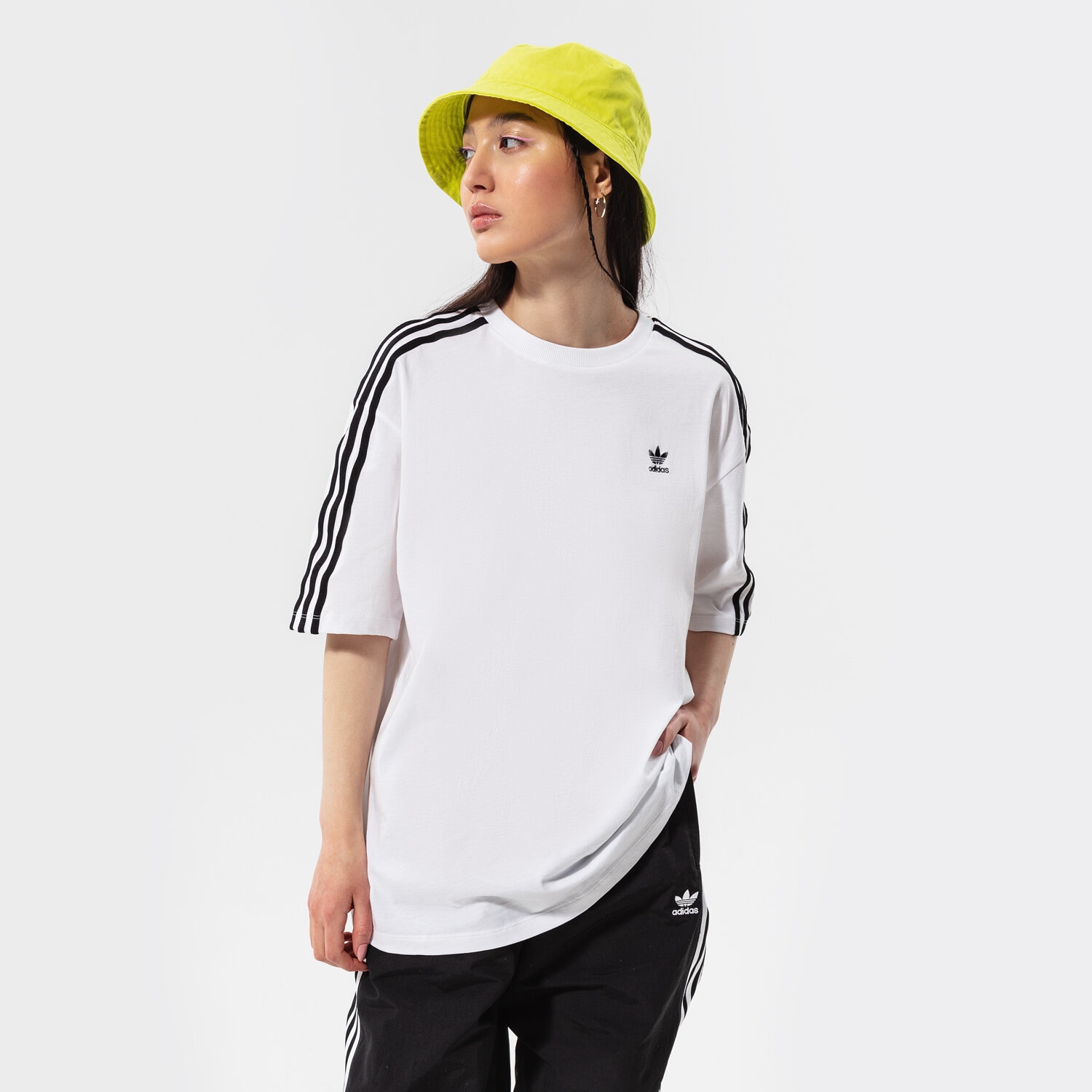 Damen T-Shirt ADIDAS T-SHIRT OVERSIZED H37796 Weiß