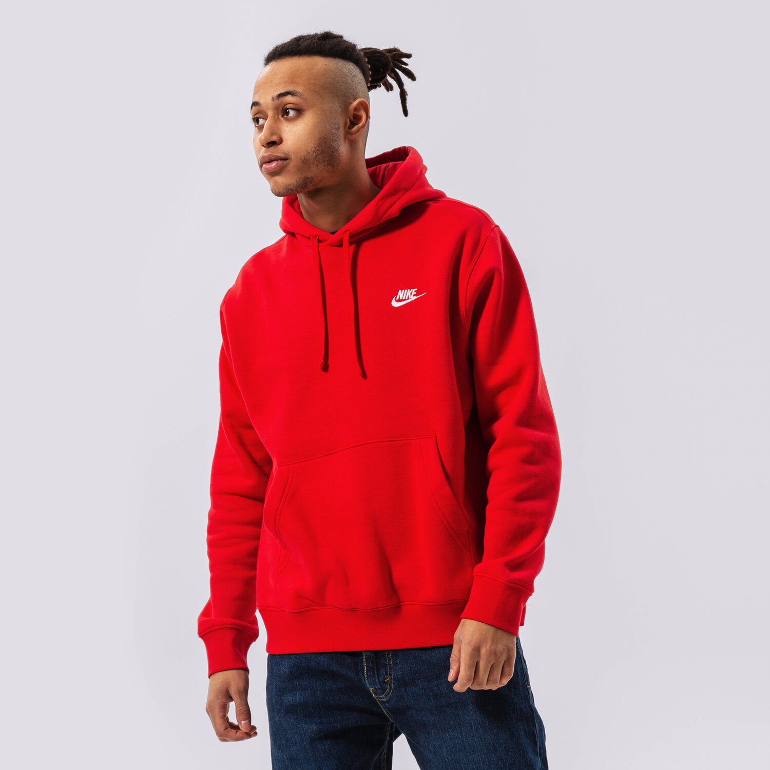 Herren NIKE HOODIE SPORTSWEAR CLUB FLEECE BV2654-657 Rot