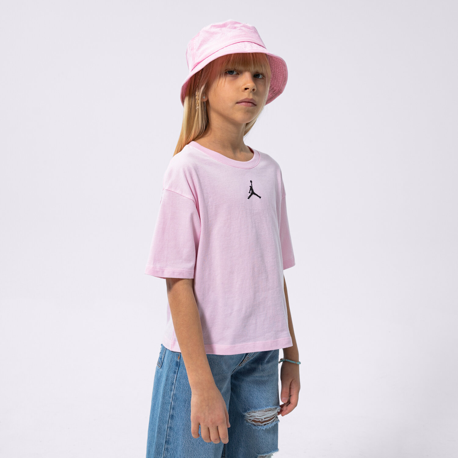 Kinder T-Shirt JORDAN T-SHIRT JDG ESSENTIALS GIRL 45A770-A9Y Rosa