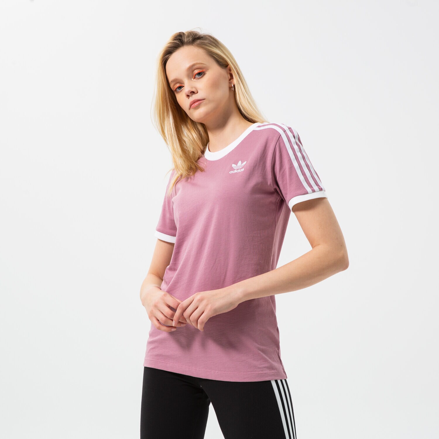 Damen T-Shirt ADIDAS T-SHIRT 3 STRIPES TEE HB9485 Rosa