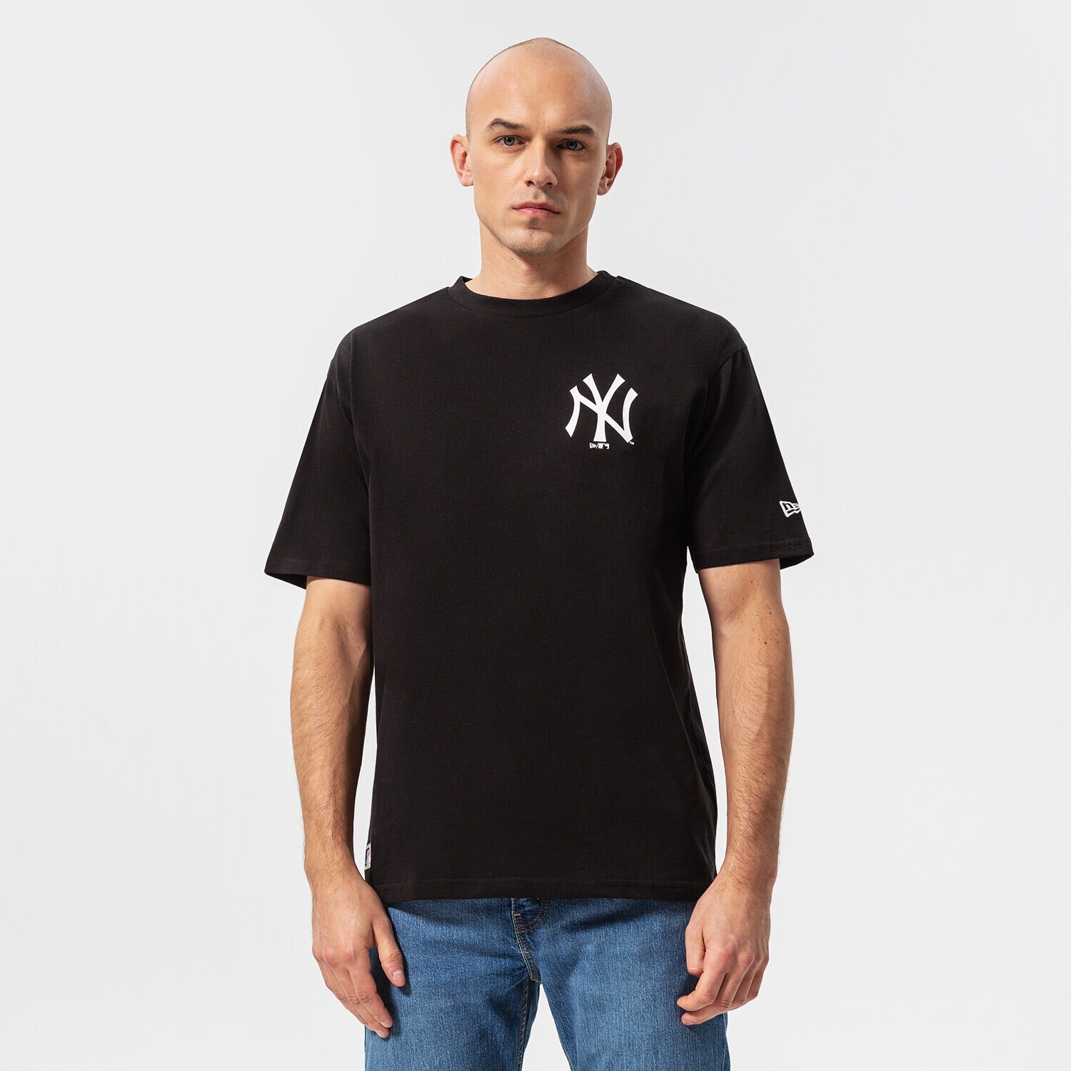 Herren T-Shirt NEW ERA T-SHIRT MLB ESSS LC OS NYY NEW YORK YANKEES 12195450 Schwarz