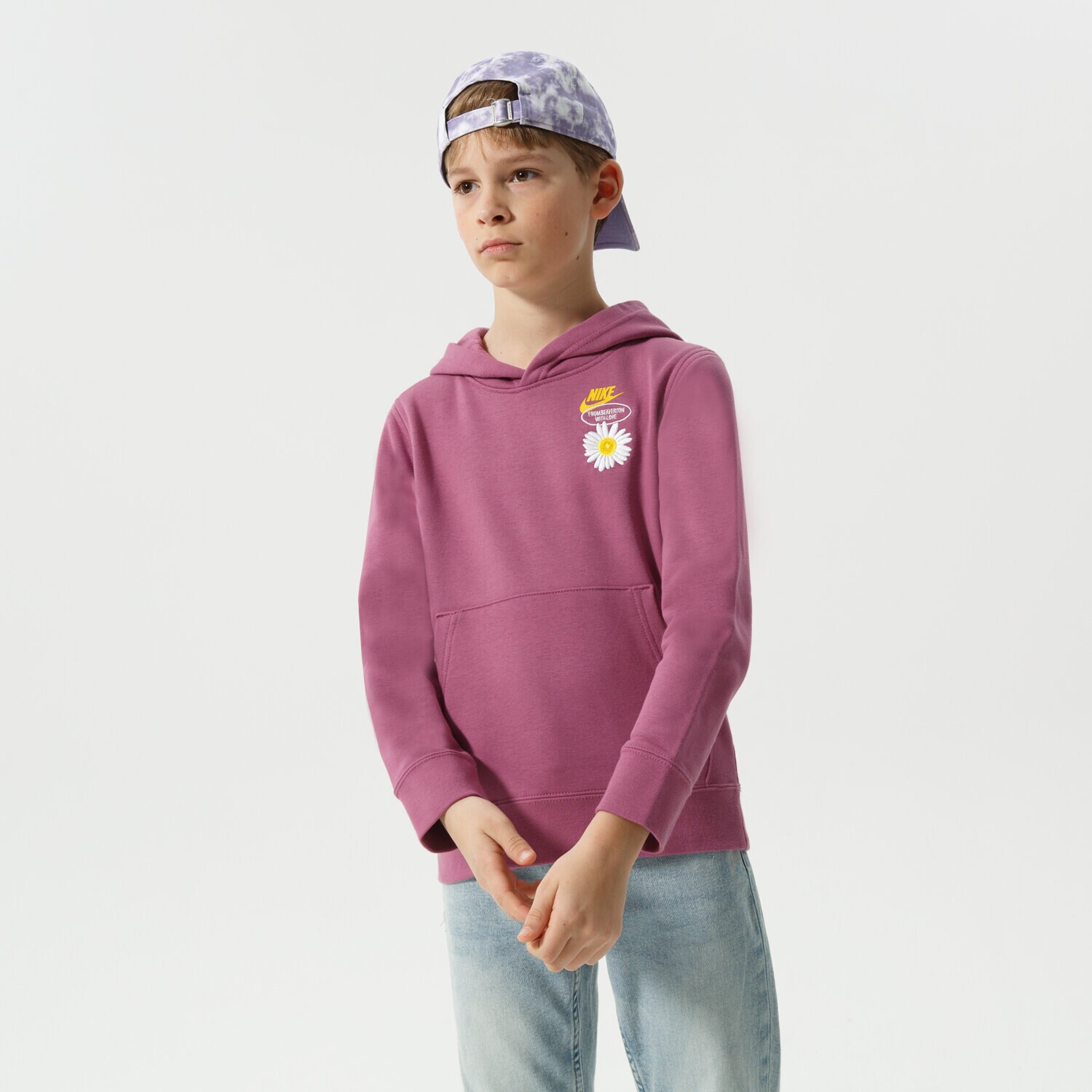 Kinder NIKE HOODIE B NSW HBR STMNT HOODED PO BOY DM8092-507 Violet