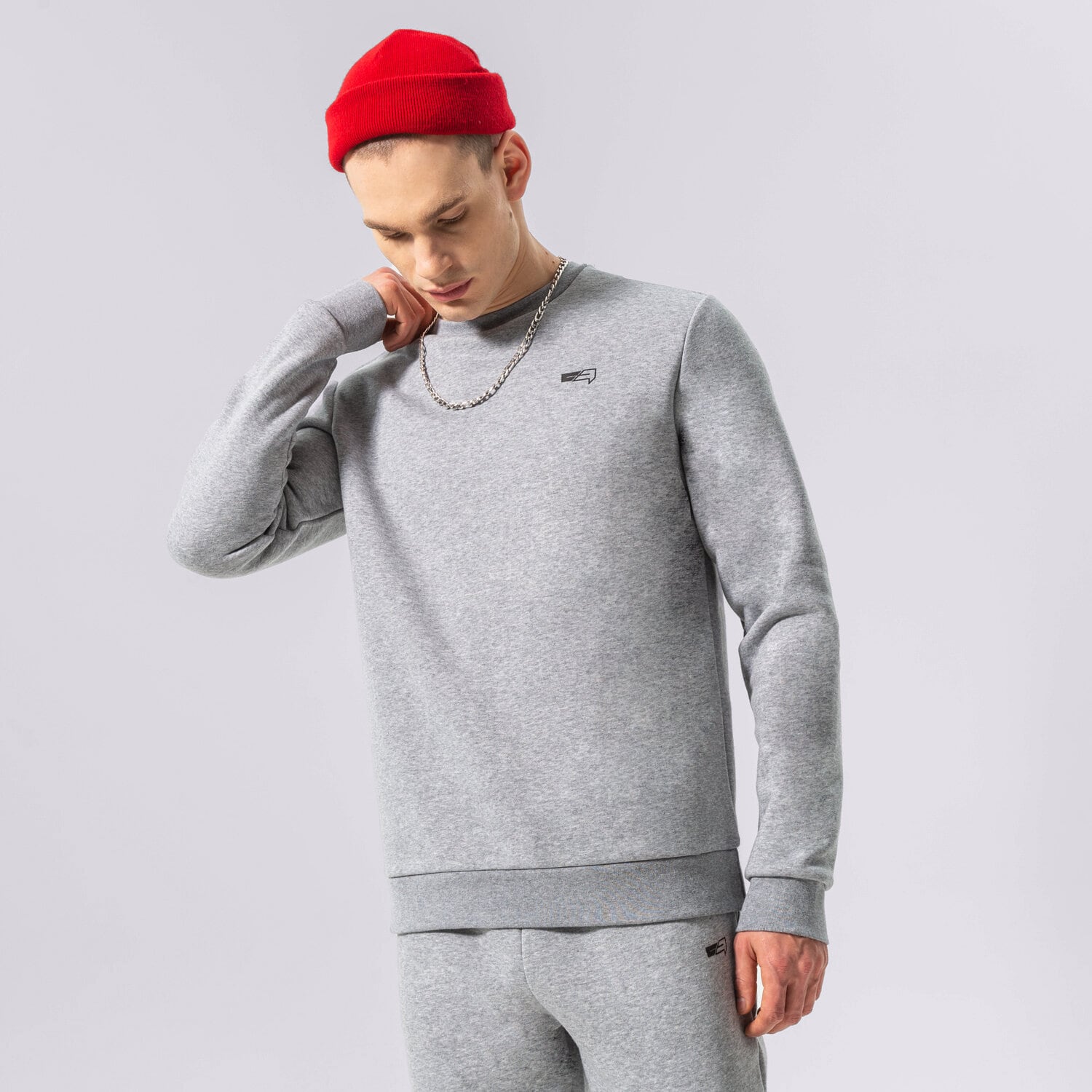 Herren CONFRONT SWEATSHIRT ESSENTIAL CREW CF122BLM92002 Grau
