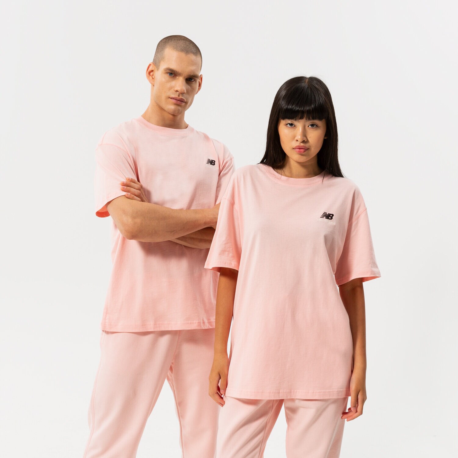 Damen T-Shirt NEW BALANCE T-SHIRT NB ESSENTIALS UNI-SSENTIALS TEE UT21503PIE Rosa