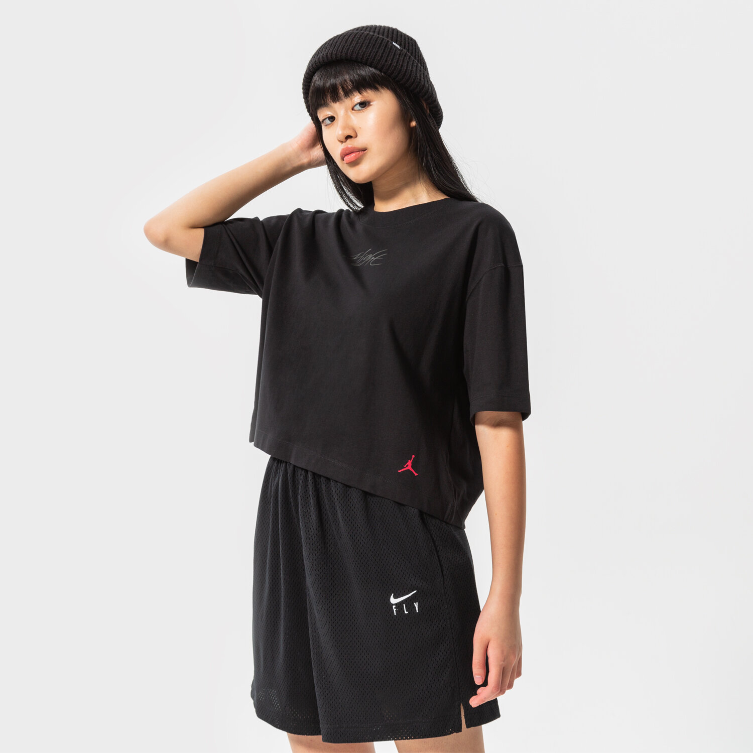 Damen T-Shirt JORDAN T-SHIRT W J HERITAGE BX GFX T CORE DN2776-010 Schwarz