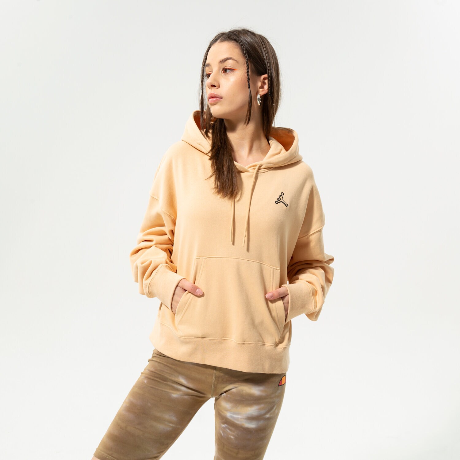 Damen JORDAN HOODIE W J ESSEN FLC HOODIE CORE DN4570-268 Beige