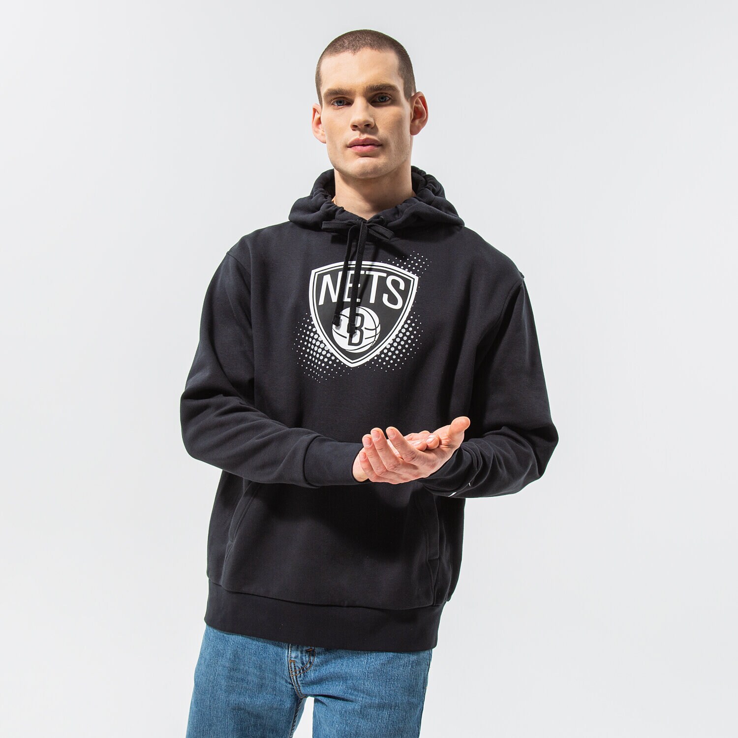 Herren NIKE HOODIE BKN M NK FLC PO ESSNTL FTPK NBA DH9289-010 Schwarz