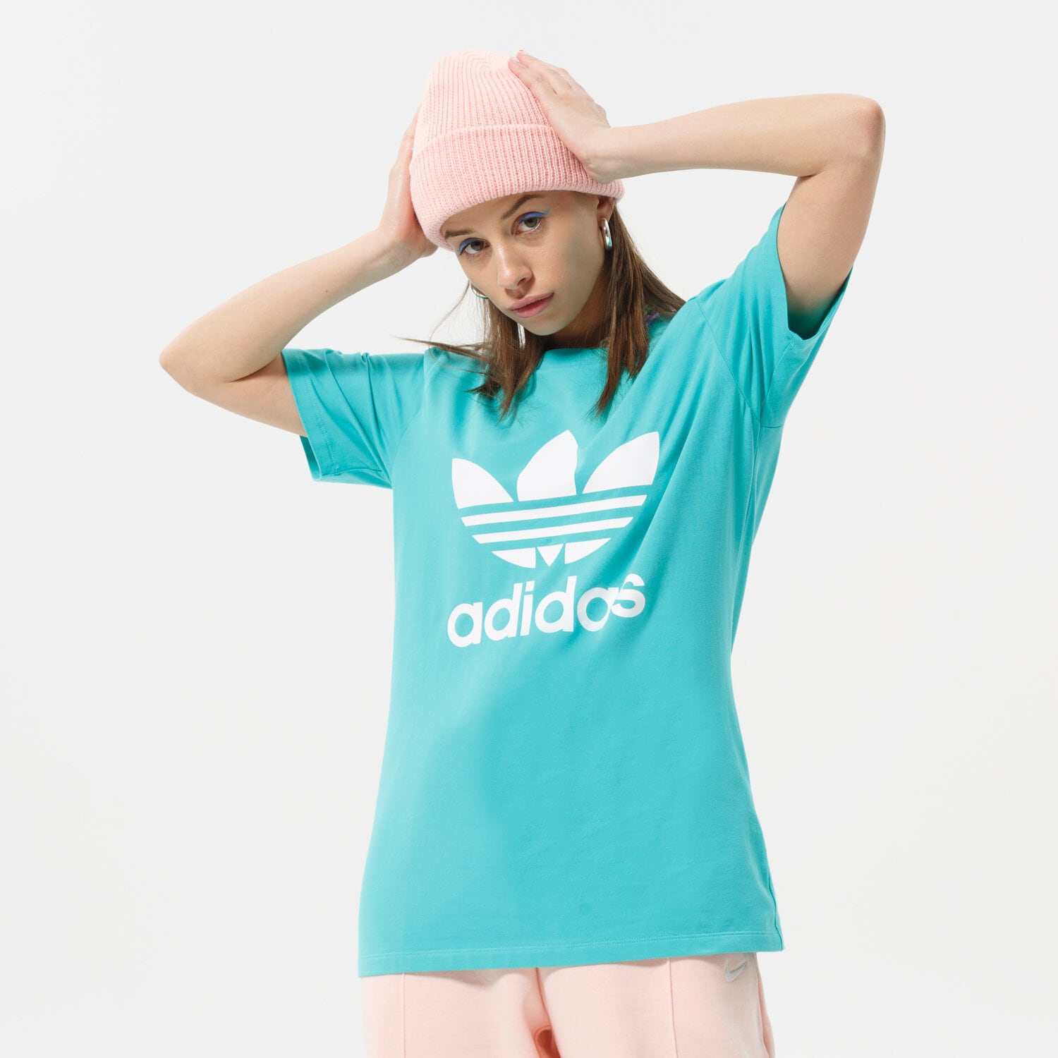 Damen T-Shirt ADIDAS T-SHIRT TREFOIL TEE HE6869 Grün