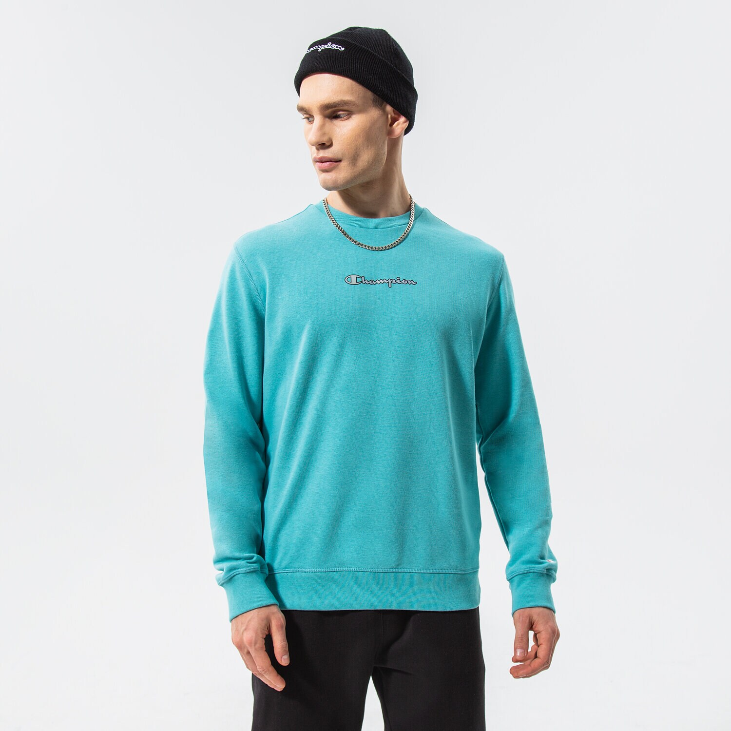 Herren CHAMPION SWEATSHIRT CREWNECK SWEATSHIRT 217216BS148 Grün