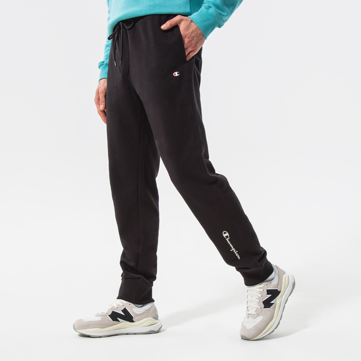 Herren Hosen CHAMPION HOSE RIB CUFF PANTS 217217KK001 Schwarz