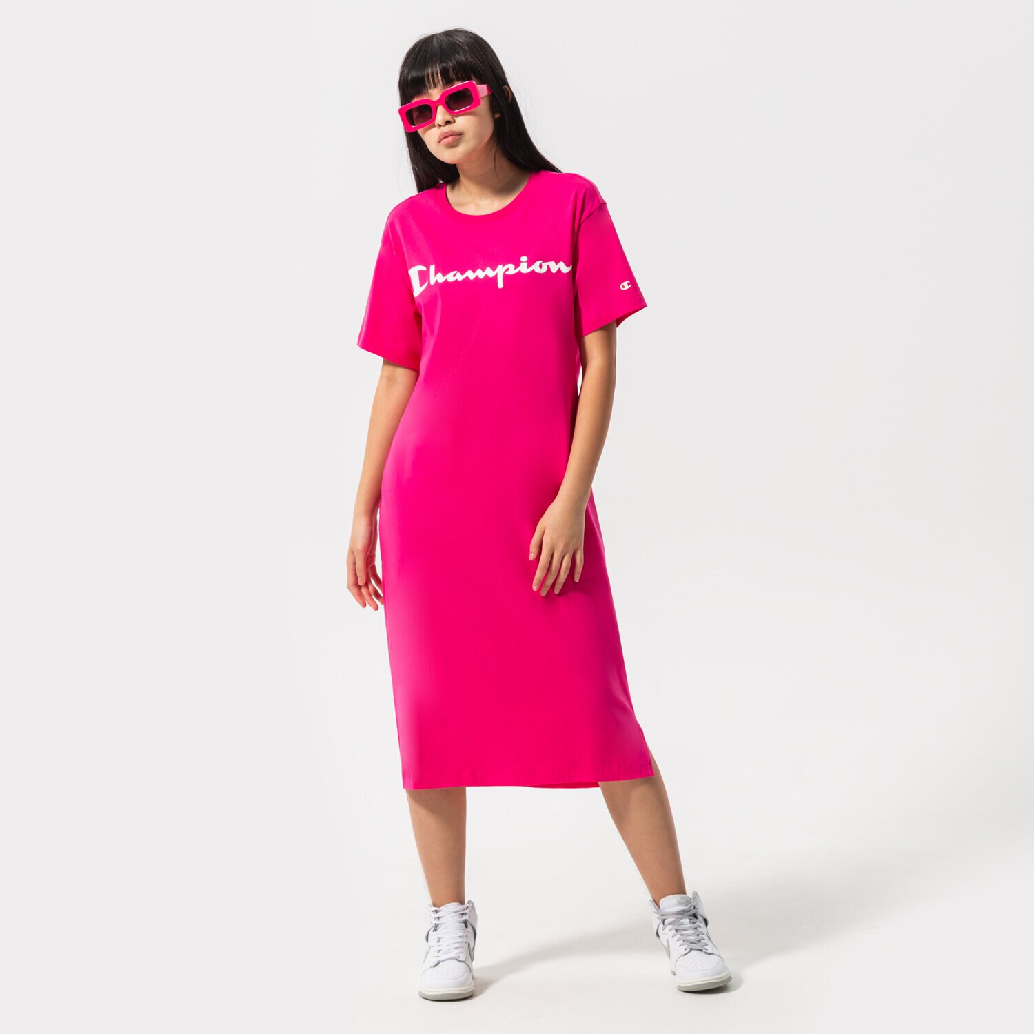Damen Kleid CHAMPION KLEID TRAININGSANZUGS 114890PS025 Rosa
