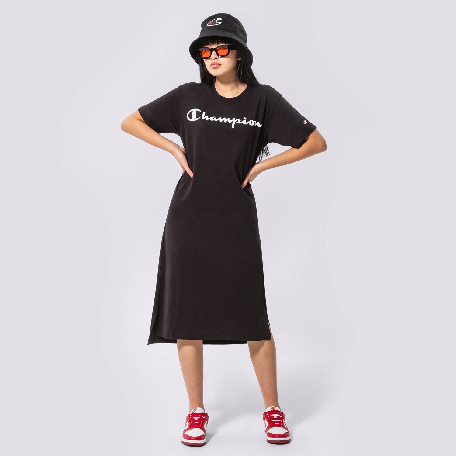 Damen Kleid CHAMPION KLEID TRAININGSANZUGS 114890KK001 Schwarz