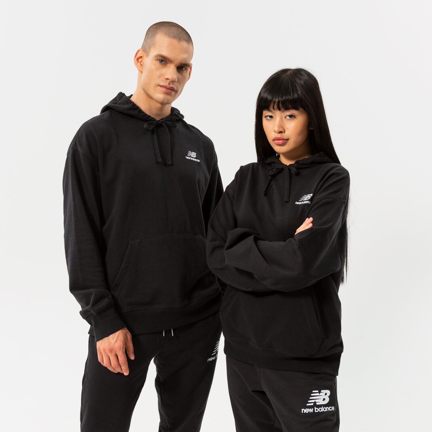 Damen NEW BALANCE HOODIE NB ESSENTIALS UNI-SSENTIALS PO HOODIE UT21500BK Schwarz